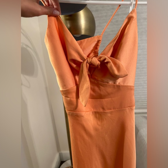 STARTED WITH A KISS MIDI DRESS ORANGE - Picture 9 of 9